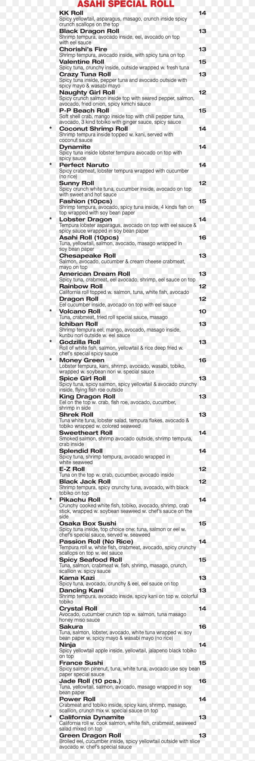 Asahi Breweries Asahi Hibachi Steak House & Sushi Bar Japanese Cuisine Menu, PNG, 570x2444px, Asahi Breweries, Area, Bar, Black And White, Chophouse Restaurant Download Free