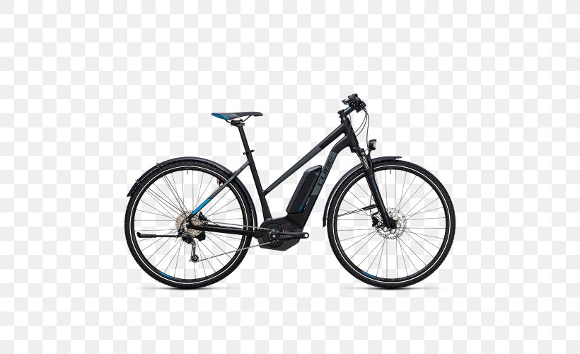 Electric Bicycle Hybrid Bicycle Mountain Bike Cyclo-cross, PNG, 500x500px, Electric Bicycle, Bicycle, Bicycle Accessory, Bicycle Drivetrain Part, Bicycle Frame Download Free