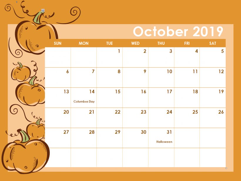 Halloween Pumpkin Cartoon, PNG, 1920x1440px, 2018, Calendar, Calendar Date, Halloween, Hebrew Calendar Download Free