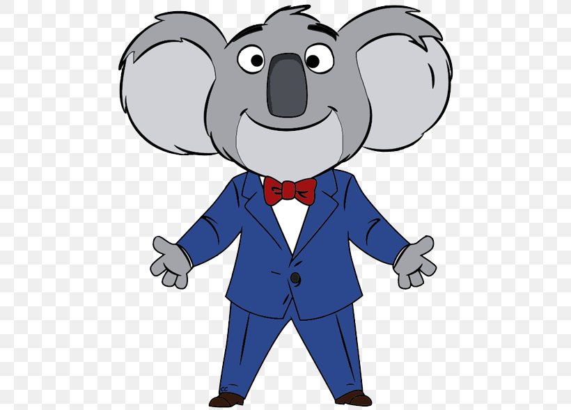 Buster Moon Sing YouTube Clip Art, PNG, 488x589px, 2016, Buster Moon, African Elephant, Animal Figure, Cartoon Download Free