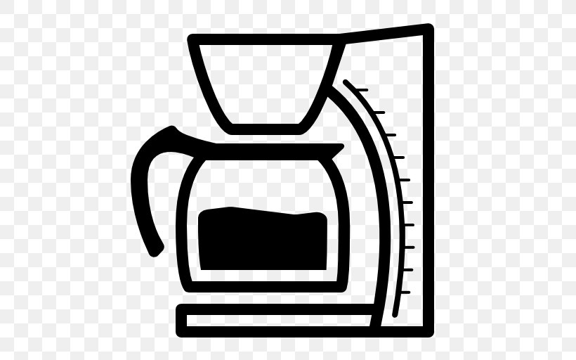 Coffeemaker Espresso Cafe Moka Pot, PNG, 512x512px, Coffee, Area, Barista, Black, Black And White Download Free