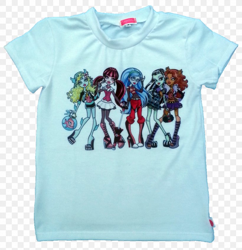 Monster High Clawdeen Wolf T-shirt Frankie Stein Iron-on, PNG, 1548x1600px, Monster High, Active Shirt, Blue, Clawdeen Wolf, Clothing Download Free