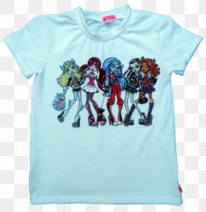 T-shirt - Monster High Clawdeen Wolf T-shirt Frankie Stein Iron-on PNG