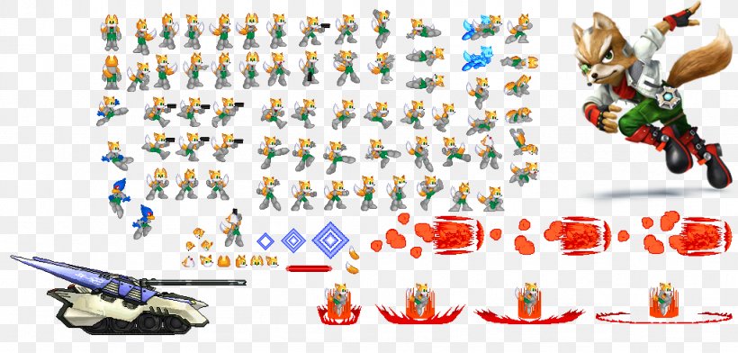 Super Smash Bros. Brawl Mario Kirby Fox McCloud Sprite, PNG, 1027x492px, Super Smash Bros Brawl, Art, Fictional Character, Fox Mccloud, Games Download Free