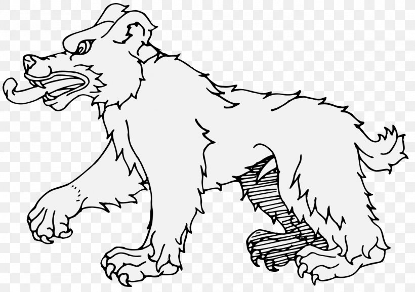 Dog Heraldry Line Art Bear, PNG, 1372x967px, Dog, Animal Figure, Art, Artist, Artwork Download Free