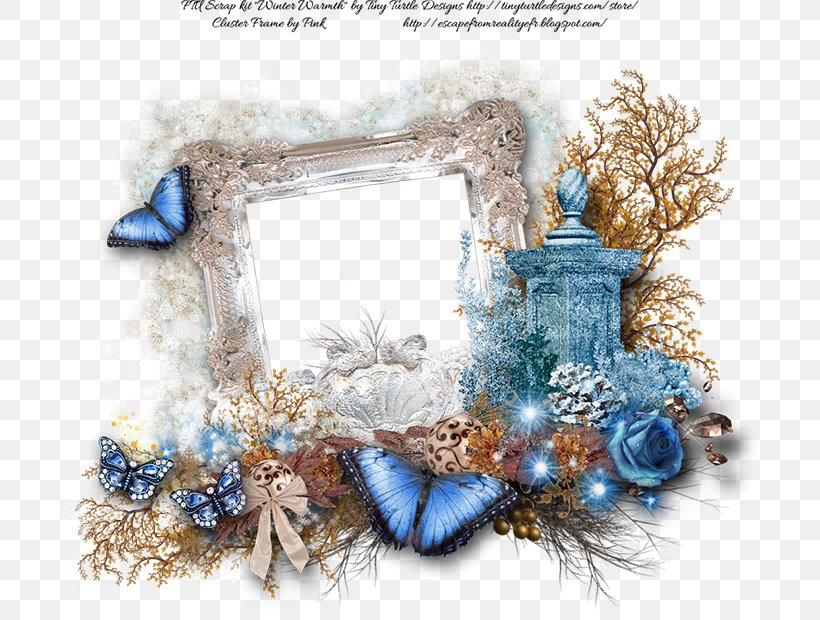 Picture Frames Winter Cluster, PNG, 700x620px, Picture Frames, Autumn, Blue, Christmas, Picture Frame Download Free