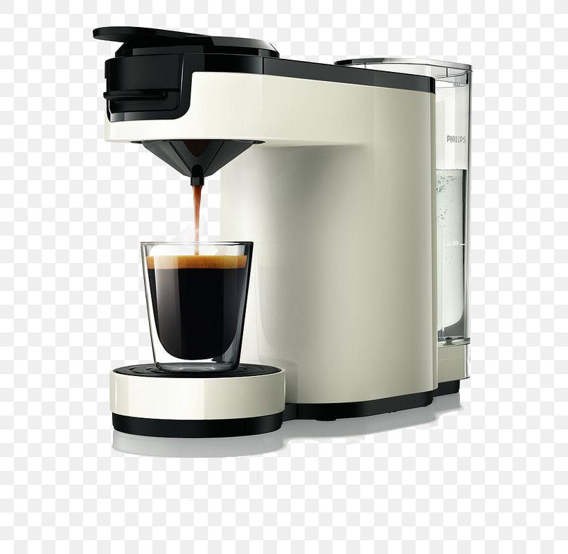 Coffeemaker Espresso Senseo Single-serve Coffee Container, PNG, 640x800px, Coffee, Brewed Coffee, Coffeemaker, Cup, Espresso Download Free