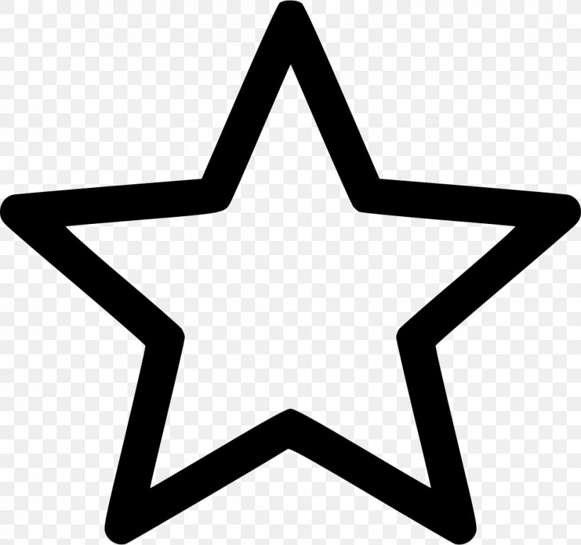 Five-pointed Star Symbol Star And Crescent, PNG, 980x920px, Star, Area, Black And White, Fivepointed Star, Point Download Free