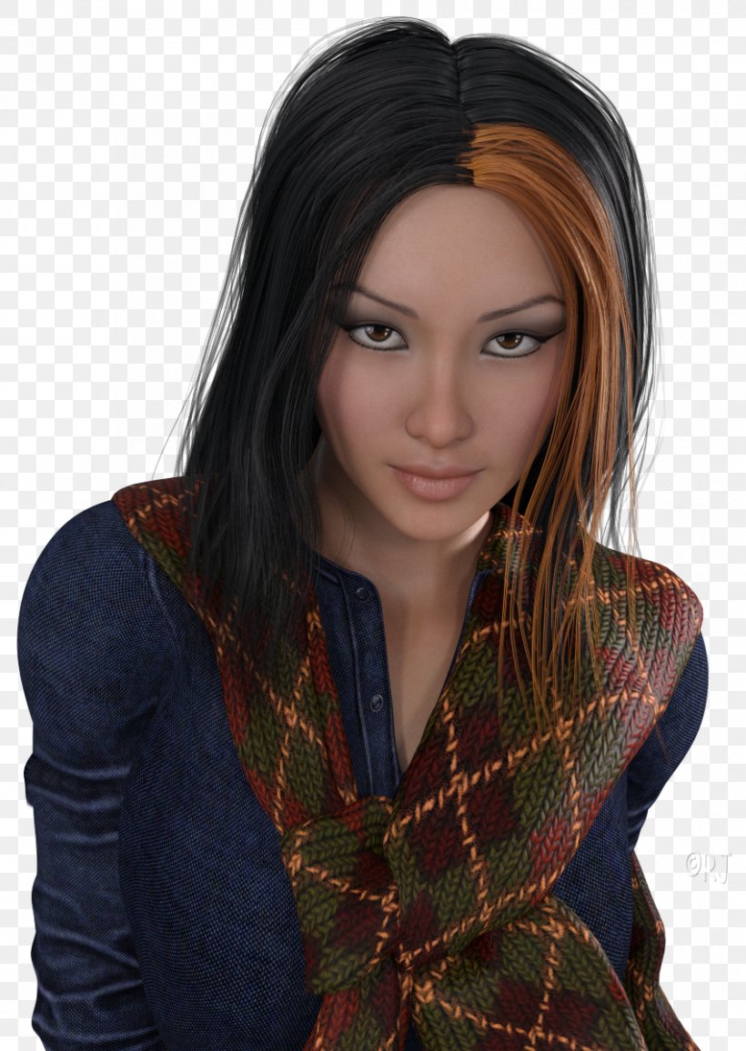 Tartan Black Hair Scarf, PNG, 851x1200px, Tartan, Black Hair, Brown Hair, Hair, Hair Coloring Download Free