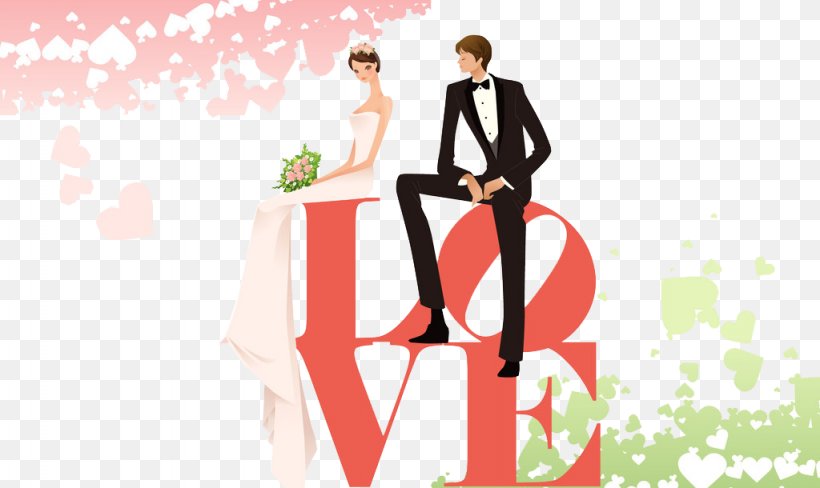 Wedding Invitation Wedding Anniversary Greeting Card Bridegroom, PNG, 1024x610px, Watercolor, Cartoon, Flower, Frame, Heart Download Free