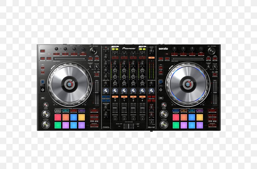 DJ Controller Pioneer DJ Disc Jockey Scratch Live Pioneer DDJ-SZ2, PNG, 600x540px, Watercolor, Cartoon, Flower, Frame, Heart Download Free