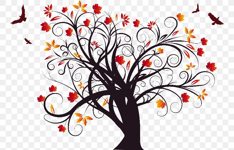 Tree Autumn, PNG, 750x527px, Tree, Art, Artwork, Autumn, Black And White Download Free