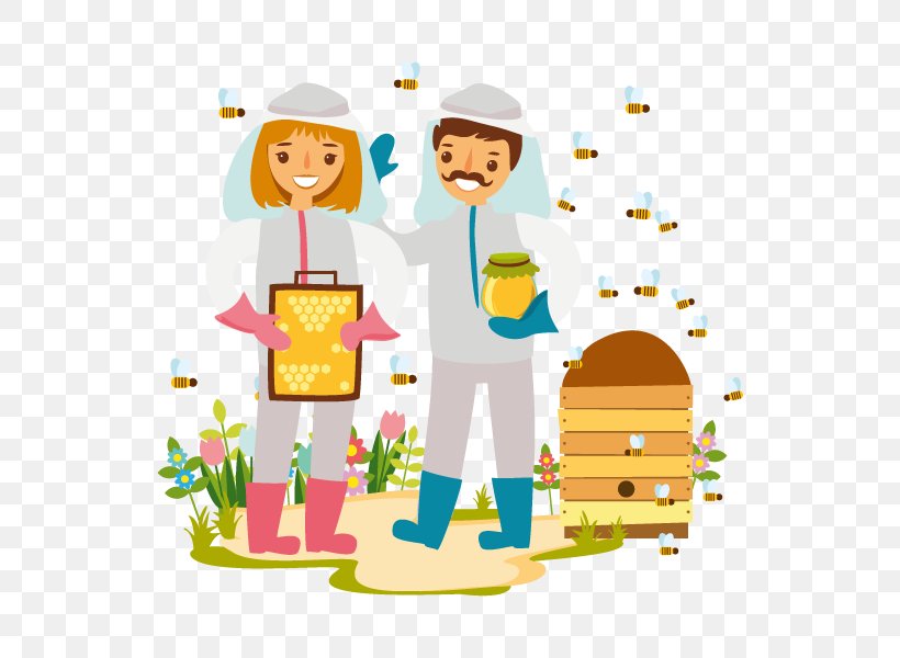 Beekeeper Beekeeping Beehive European Dark Bee, PNG, 600x600px, Bee, Art, Beehive, Beekeeper, Beekeeping Download Free