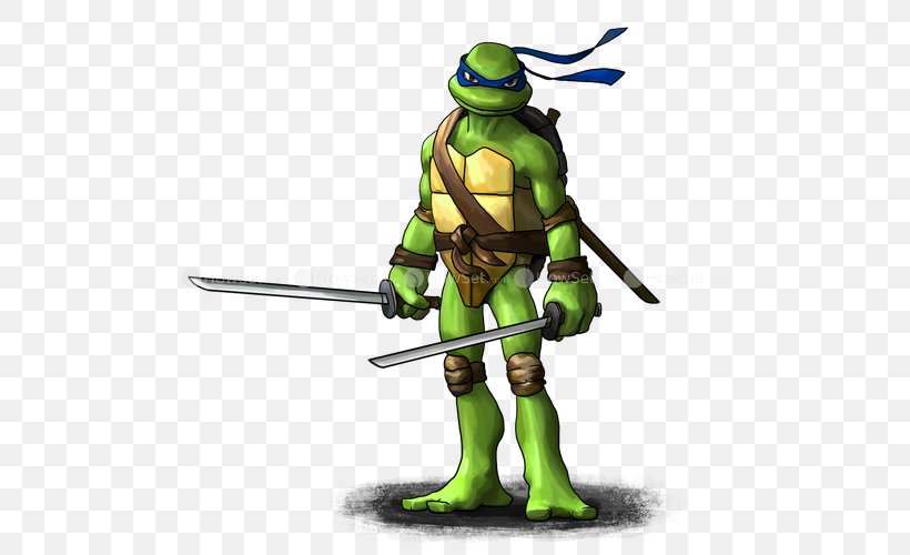 Leonardo Turtle Michaelangelo Raphael Donatello, PNG, 500x500px, Leonardo, Cartoon, Character, Donatello, Drawing Download Free