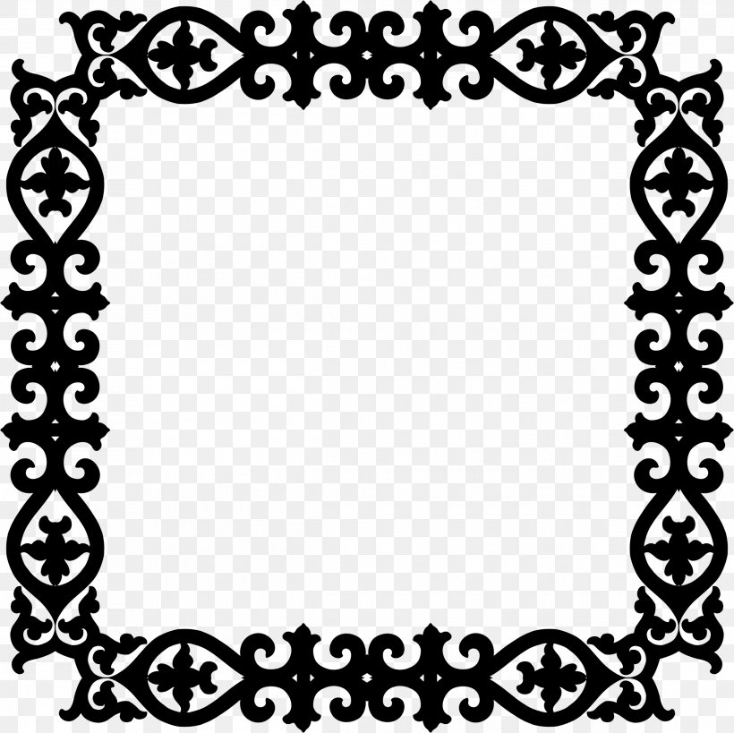 Batik Picture Frames Clip Art, PNG, 2306x2306px, Batik, Area, Art, Batik Pattern, Black Download Free