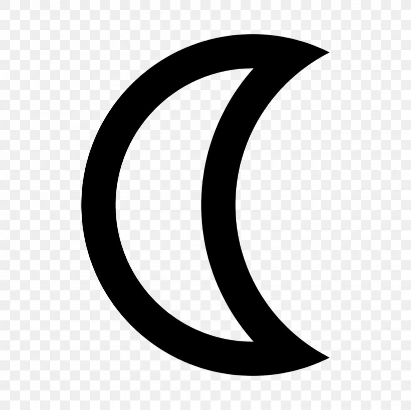 Crescent Astrological Symbols Moon, PNG, 1600x1600px, Crescent, Astrological Symbols, Black And White, Drawing, Lunar Phase Download Free