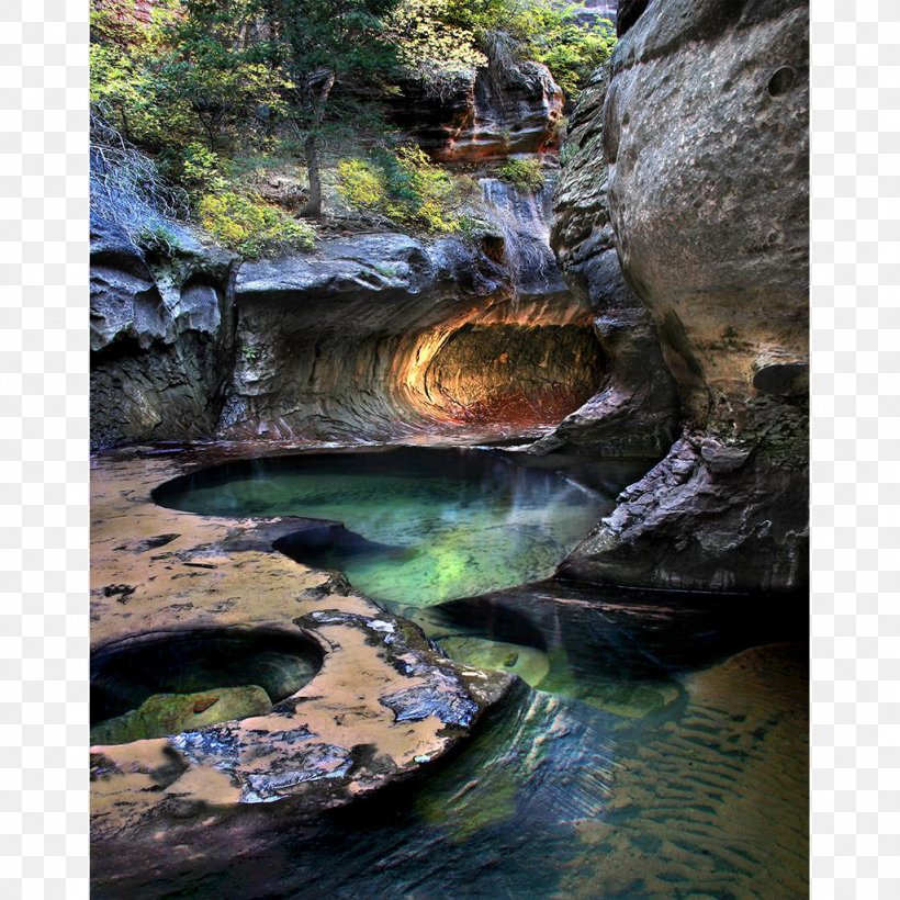 The Narrows Subway National Park Nature Reserve, PNG, 1024x1024px, Narrows, Arroyo, Art, Backcountrycom, Body Of Water Download Free