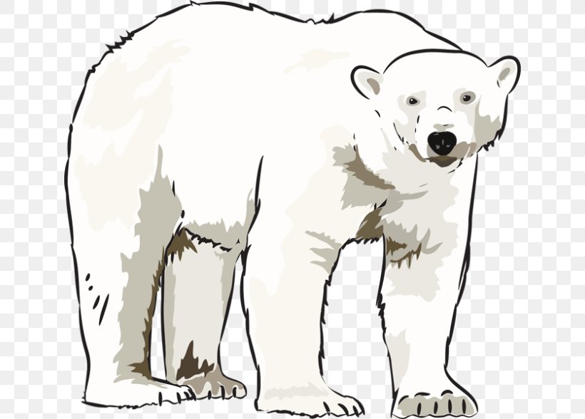 Polar Bear American Black Bear Clip Art, PNG, 640x588px, Polar Bear, American Black Bear, Animal Figure, Area, Artwork Download Free