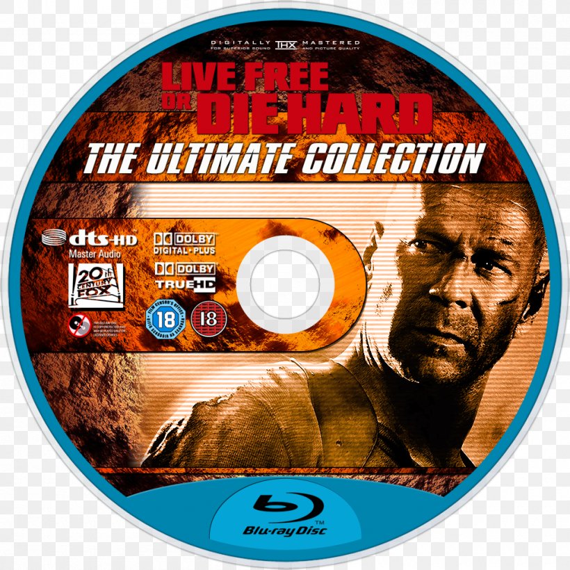 Die Hard With A Vengeance Blu-ray Disc Die Hard Film Series DVD, PNG, 1000x1000px, Die Hard With A Vengeance, Action Film, Bluray Disc, Brand, Compact Disc Download Free