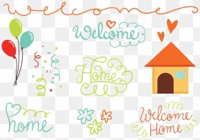 Welcome Home Layout Balloon House - Euclidean Vector Clip Art PNG