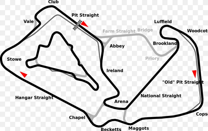 Silverstone Circuit Formula 1 2010 British Grand Prix Real Racing 3 Race Track, PNG, 1024x645px, Silverstone Circuit, Area, Auto Part, Auto Racing, Black And White Download Free