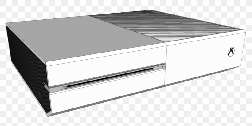 Xbox One Microsoft Zune 3D Computer Graphics SketchUp, PNG, 1024x512px, 3d Computer Graphics, Xbox One, Coffee Table, Coffee Tables, Drawer Download Free