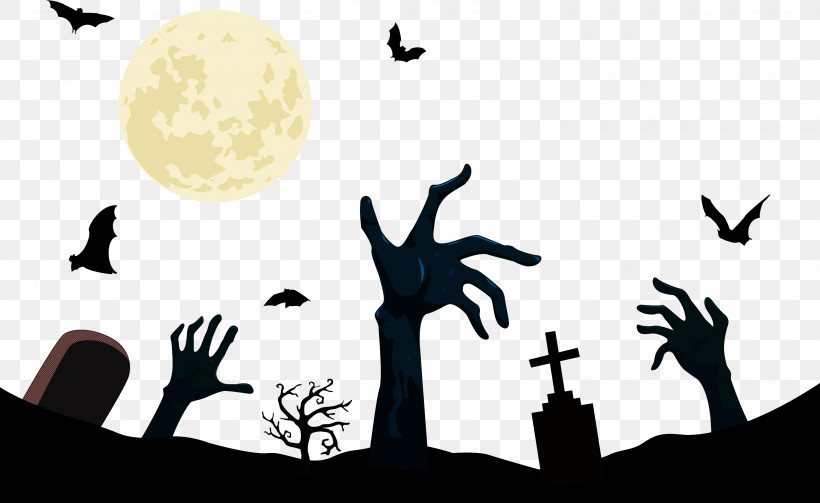 Halloween Background, PNG, 3000x1841px, Halloween Background, Behavior, Cartoon, Human, Silhouette Download Free