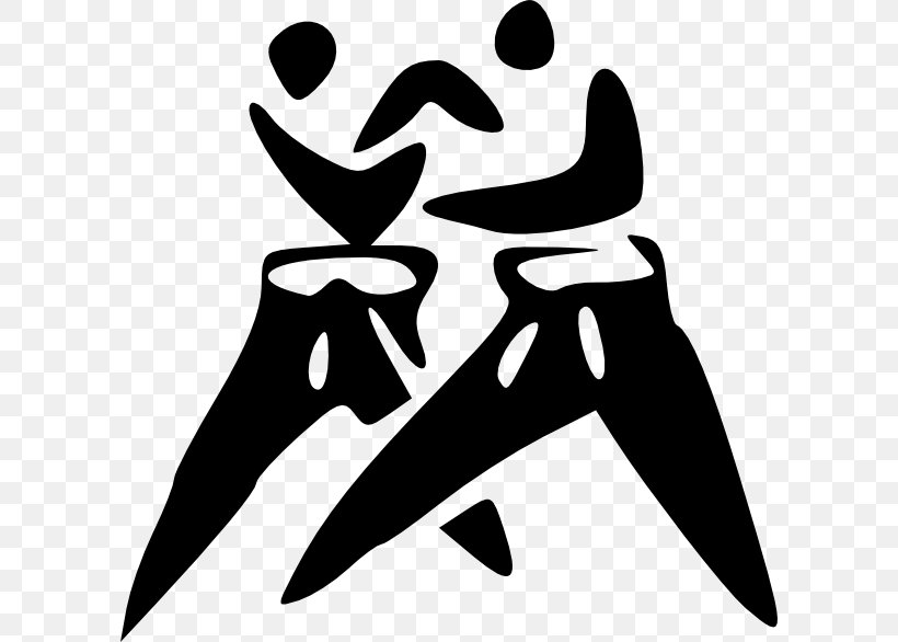 Judo Martial Arts Karate Clip Art, PNG, 600x586px, Judo, Art, Black, Black And White, Karate Download Free