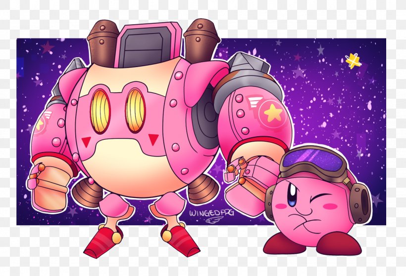 Kirby: Planet Robobot Kirby 64: The Crystal Shards Fan Art, PNG, 1332x909px, Watercolor, Cartoon, Flower, Frame, Heart Download Free