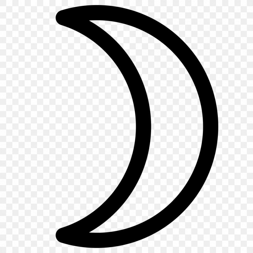 Moon Crescent Astrological Symbols Astrological Sign, PNG, 1000x1000px, Moon, Alchemical Symbol, Area, Astrological Sign, Astrological Symbols Download Free