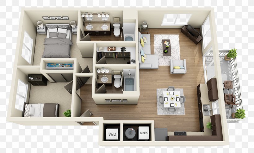 Floor Plan Heatherbrae Commons Apartments Bedroom Bathroom, PNG, 1700x1031px, 3d Floor Plan, Floor Plan, Apartment, Bathroom, Bed Download Free