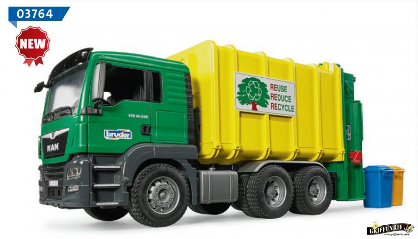 MAN TGA Garbage Truck Toy Sense Thunder Bay, PNG, 2248x1290px, Man Tga, Brand, Bruder, Cargo, Commercial Vehicle Download Free