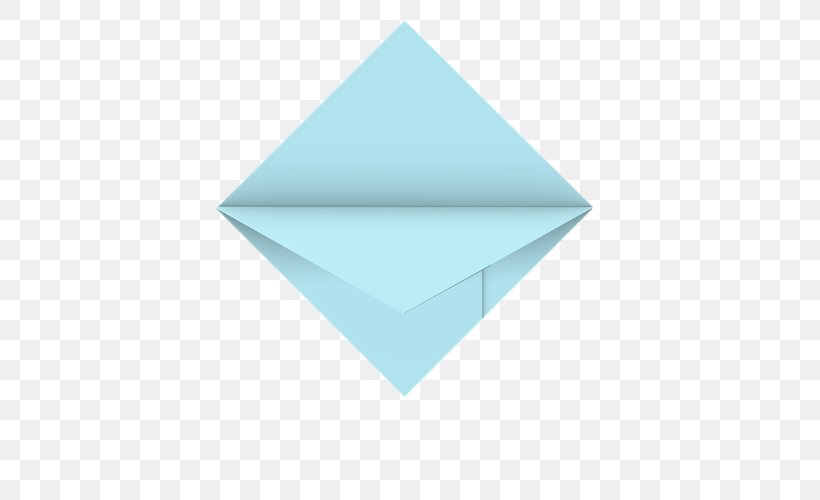 Origami Turquoise STX GLB.1800 UTIL. GR EUR, PNG, 500x500px, Origami, Aqua, Azure, Stx Glb1800 Util Gr Eur, Triangle Download Free
