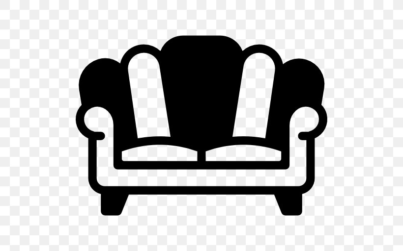 Couch Furniture Chair, PNG, 512x512px, Couch, Area, Black And White, Bookcase, Chair Download Free