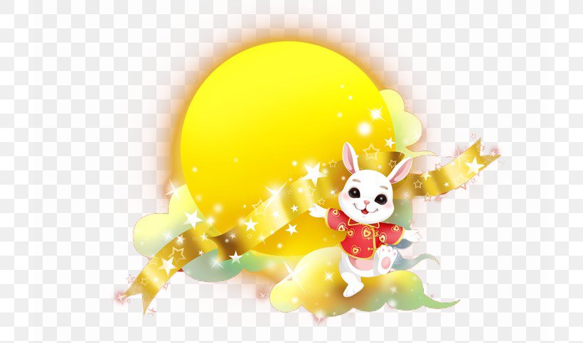 Moon Rabbit Mid-Autumn Festival Cartoon Illustration, PNG, 724x483px, Moon Rabbit, Art, Cartoon, Change, Festival Download Free