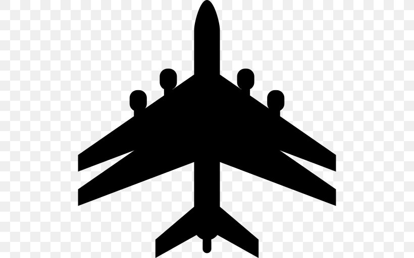 Airplane Silhouette, PNG, 512x512px, Airplane, Air Travel, Aircraft, Airline, Aviation Download Free