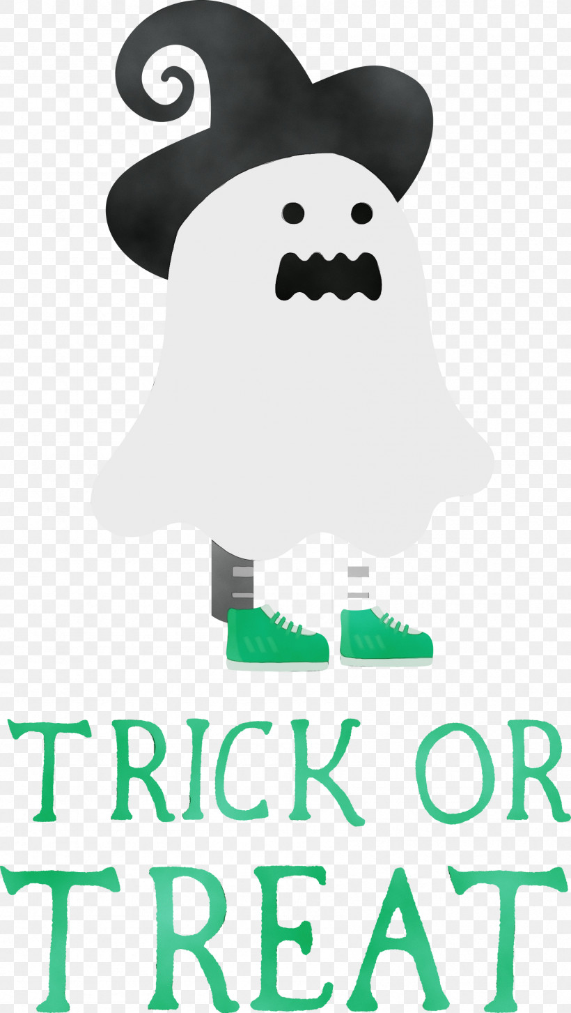 Cartoon Character Green Happiness Line, PNG, 1692x3000px, Trick Or Treat, Behavior, Cartoon, Character, Green Download Free