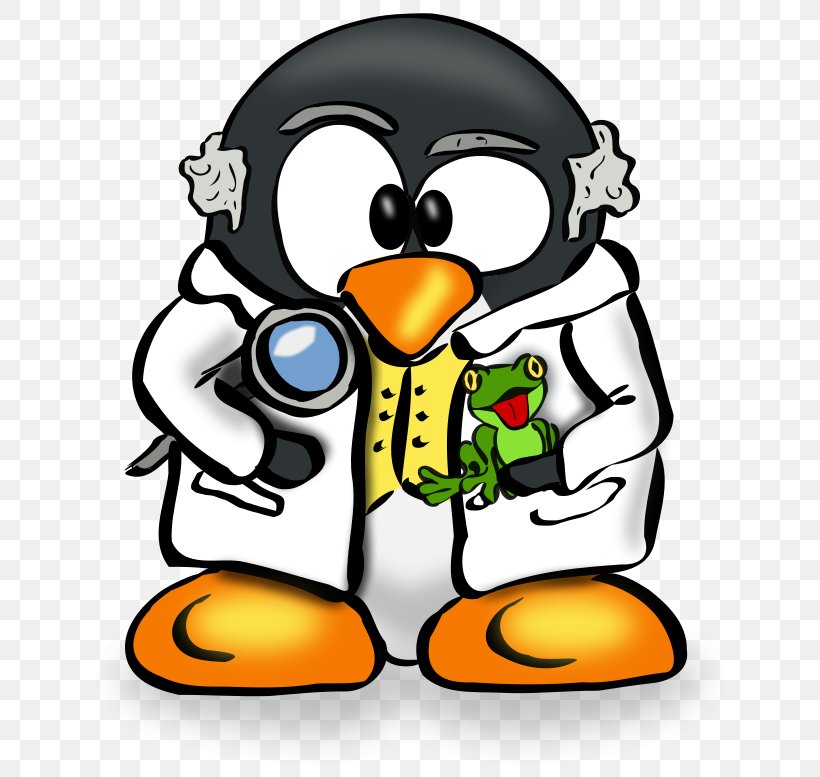 Penguin Tux Linux User Group Scientist Clip Art, PNG, 670x777px, Penguin, Artwork, Beak, Bird, Computer Download Free