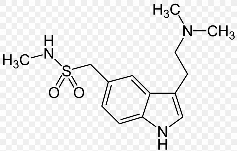 Sumatriptan Methyl Group Indole Molecule Functional Group, PNG, 1200x765px, Sumatriptan, Area, Atom, Auto Part, Black And White Download Free