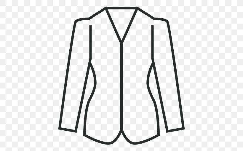 Clip Art Clothing Blazer, PNG, 512x512px, Clothing, Area, Black, Black And White, Blazer Download Free