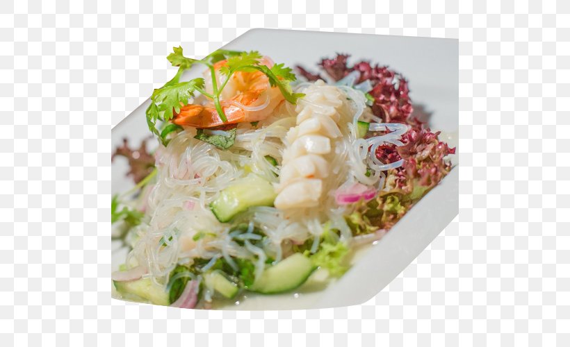 Thai Cuisine Take-out Caesar Salad Vegetarian Cuisine Tuna Salad, PNG, 500x500px, Thai Cuisine, Asian Food, Caesar Salad, Cellophane Noodles, Chicken As Food Download Free