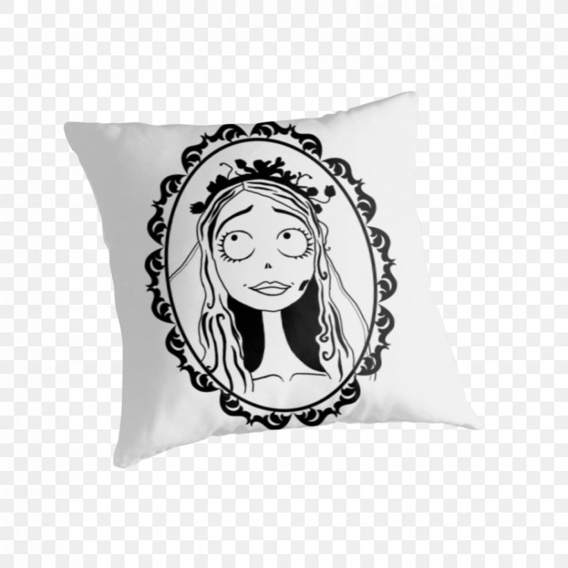 Corpse Bride Throw Pillows Cushion Art, PNG, 875x875px, Corpse Bride, Art, Cadaver, Cushion, Material Download Free