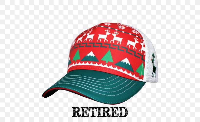 Baseball Cap Trucker Hat Christmas Jumper Sweater, PNG, 500x500px, Baseball Cap, Brand, Cap, Christmas Day, Christmas Jumper Download Free