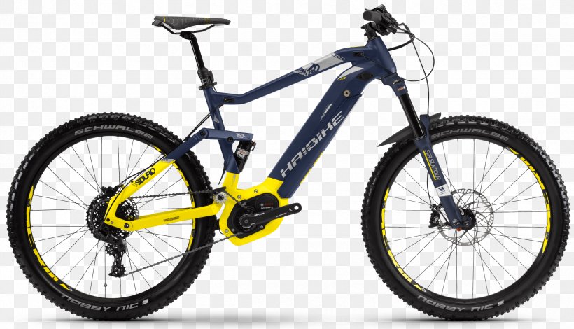 Electric Bicycle Haibike SDURO FullLife 6.0 500Wh 20-Sp Deore Mountain Bike, PNG, 2445x1402px, Bicycle, Automotive Exterior, Automotive Tire, Automotive Wheel System, Bicycle Accessory Download Free