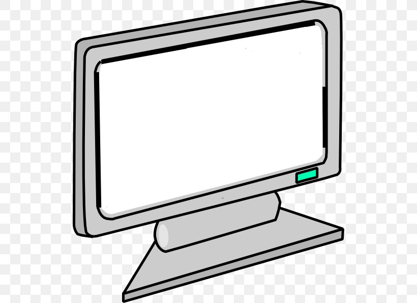 Computer Monitors Liquid-crystal Display Flat Panel Display Clip Art, PNG, 534x596px, Computer Monitors, Area, Black And White, Cathode Ray Tube, Computer Download Free