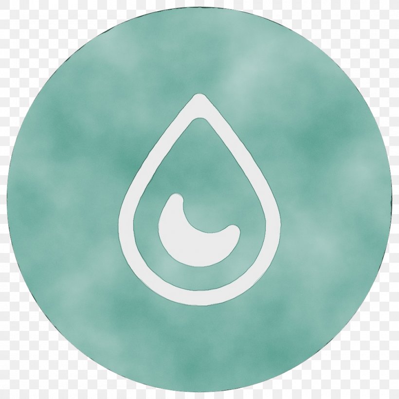 Green Symbol Turquoise, PNG, 1000x1000px, Watercolor, Aqua, Green, Paint, Plate Download Free