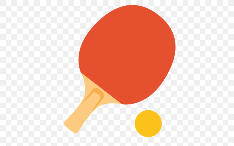 Ping Pong Paddles & Sets Racket Sports Tennis, PNG, 512x512px, Ping Pong Paddles Sets, Ball, Emoji, Orange, Ping Pong Download Free