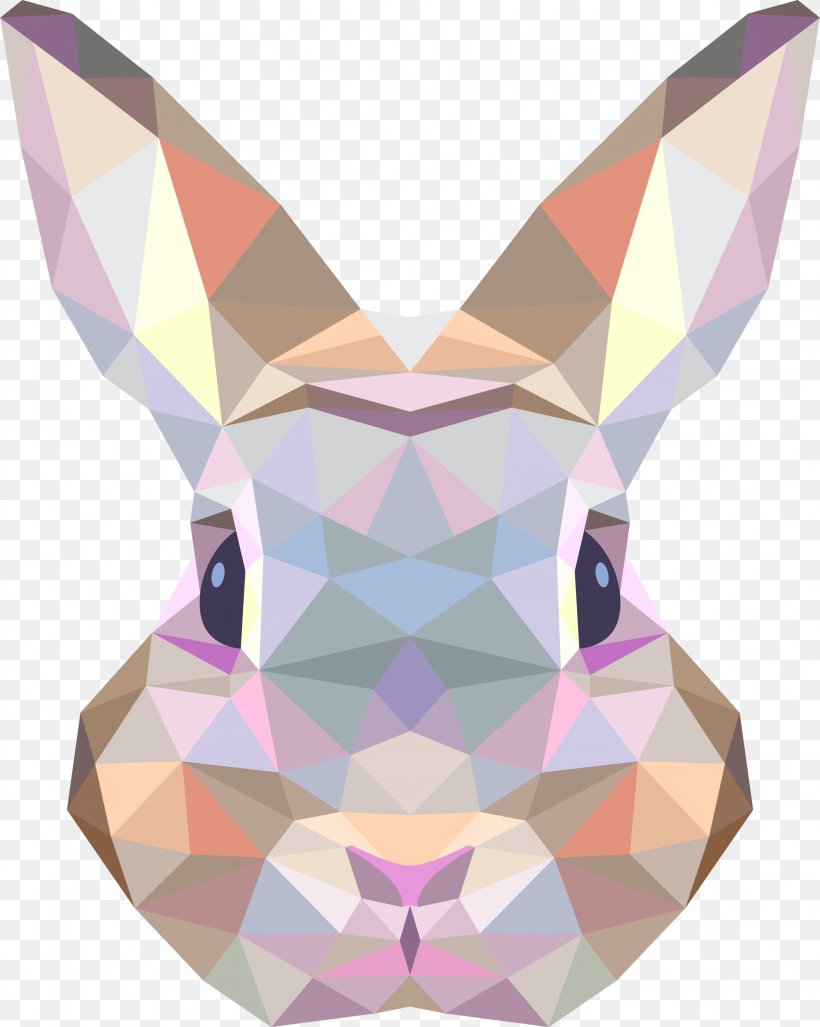 Rabbit Geometry Wall Decal, PNG, 2207x2766px, Rabbit, Art, Decal, Geometry, Nest Download Free