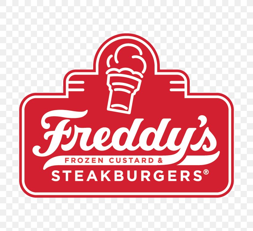 Freddy's Frozen Custard & Steakburgers Logo Hamburger Restaurant Ice Cream, PNG, 750x750px, Logo, Area, Brand, Cone, Frozen Custard Download Free