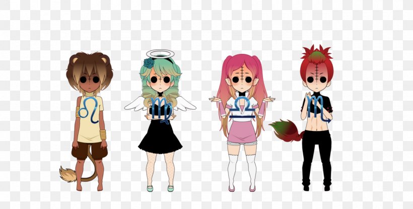DeviantArt Zodiac Dolls Human Behavior Kisekae Set System, PNG, 1280x648px, Watercolor, Cartoon, Flower, Frame, Heart Download Free